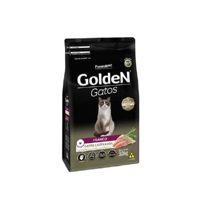 Ração Golden Gatos Castrados Frango 10kg