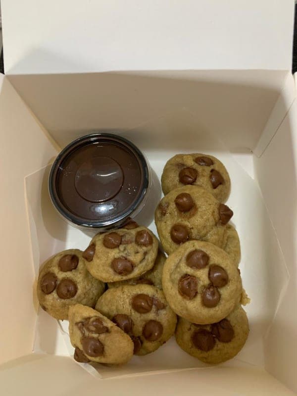 Pote de mini cookie